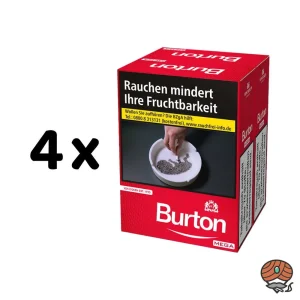 1 Stange Burton Original DUO-Pack Red / Rot Zigaretten 4×58 Stück