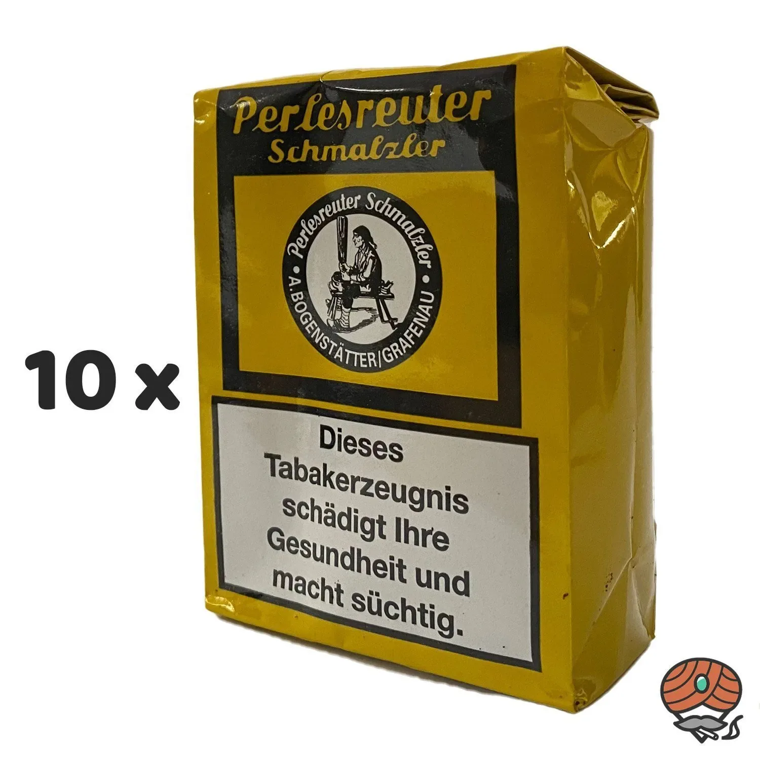10 x Perlesreuter Schmalzler Schnupftabak 100g von Pöschl