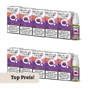 10er Pack E-Liquid Nikotinsalz ELFBAR Elfliq MIX BERRIES 20mg