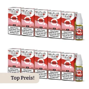 10er Pack E-Liquid Nikotinsalz ELFBAR Elfliq Watermelon 10mg