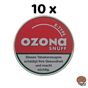 10x Ozona R-TYPE Snuff Schnupftabak à 6g Dose – Himbeere