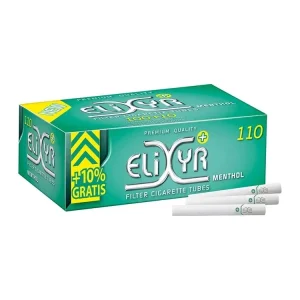 110 Stück Energy King Size Menthol Zigarettenhülsen