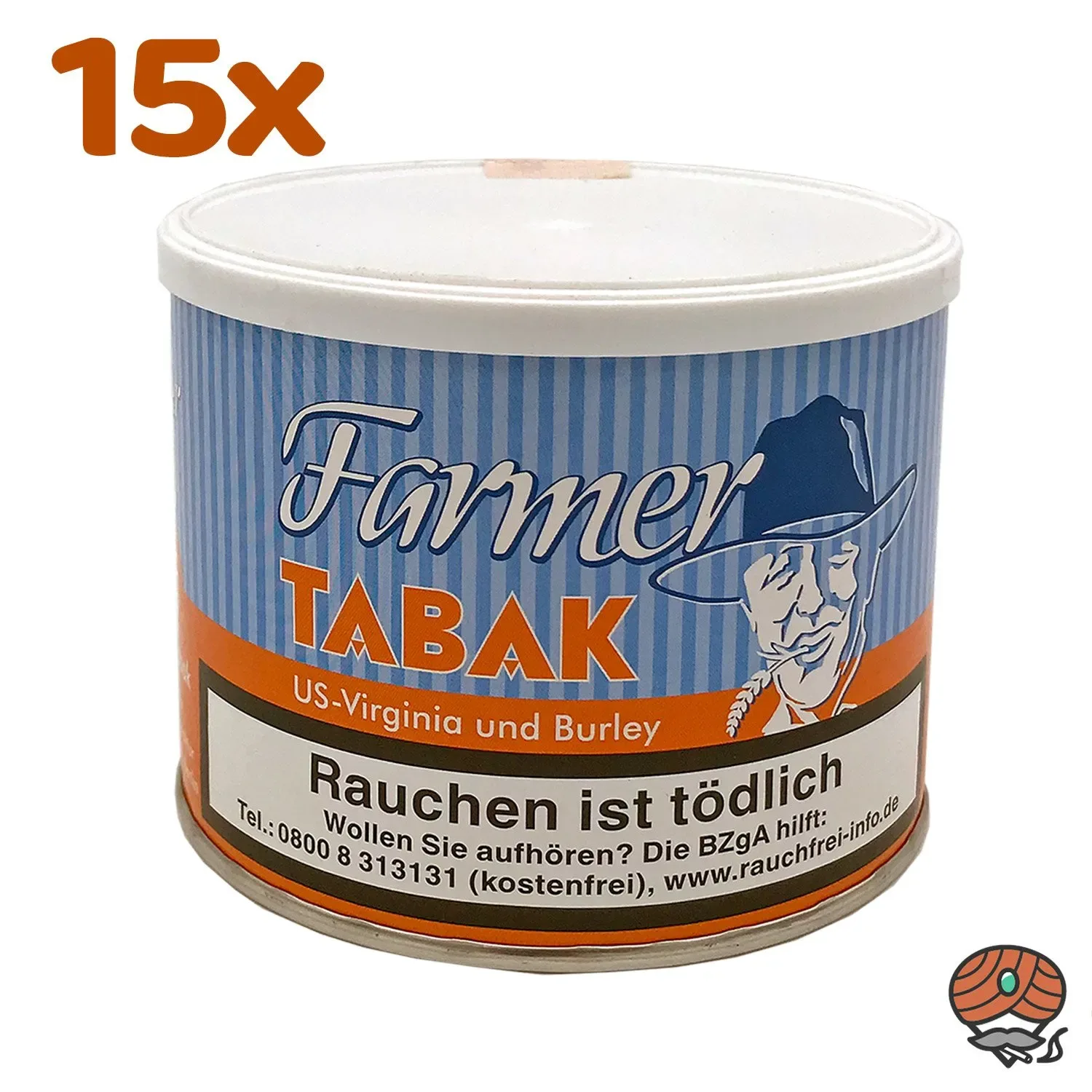 15x Farmer Pfeifentabak 50g Dose