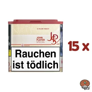 15x JPS John Player Special JUST Red XL Volumentabak – Tabak Dose à 36g