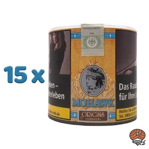 15x Mohawk Origins (o. Zusätze) Tobacco Feinschnitt- / Zigarettentabak Dose à 70g