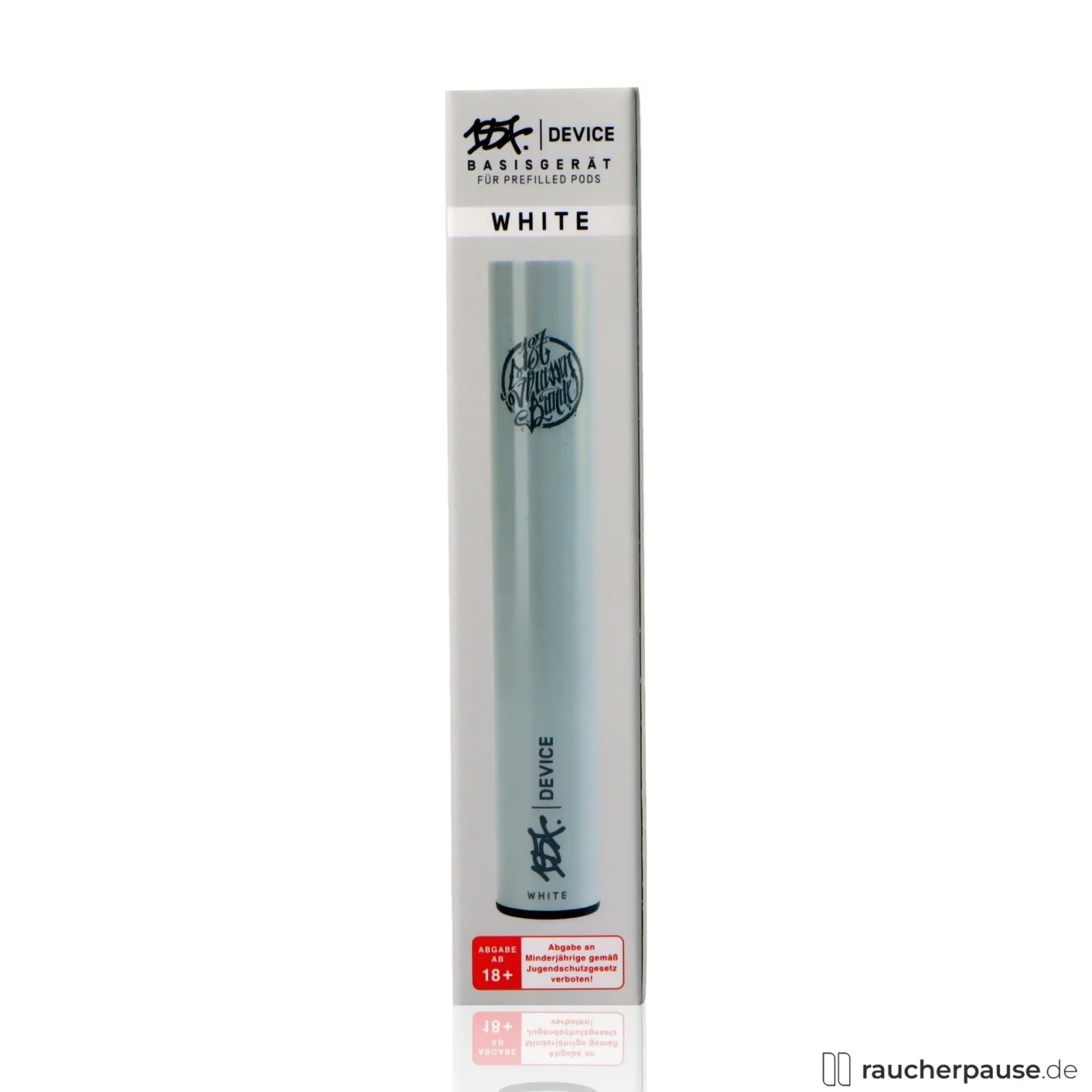 187 Strassenbande E-Zigarette WHITE | 500mAh Akku | USB-C, Kompakt