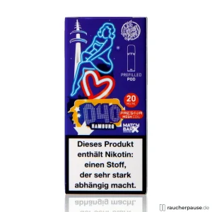 187 Straßenbande Pod | 040 Hamburg | 20mg/ml Nikotin | Waldbeer-Geschmack