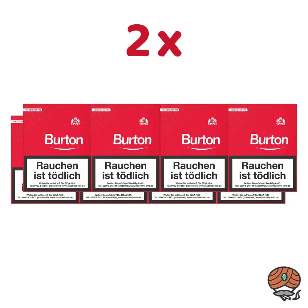 2 Stangen Burton Original Filterzigarillos (25 Stück/ Schachtel)