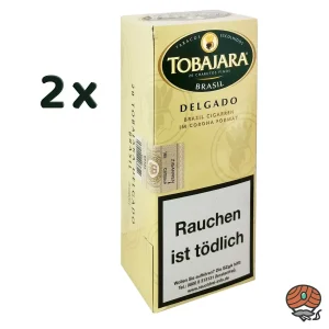 2 x Villiger Tobajara Delgado Brasil Corona Zigarren à 20 Stück