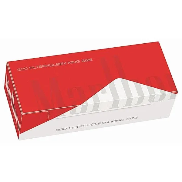 200 Stück Marlboro Red King Size Zigarettenhülsen