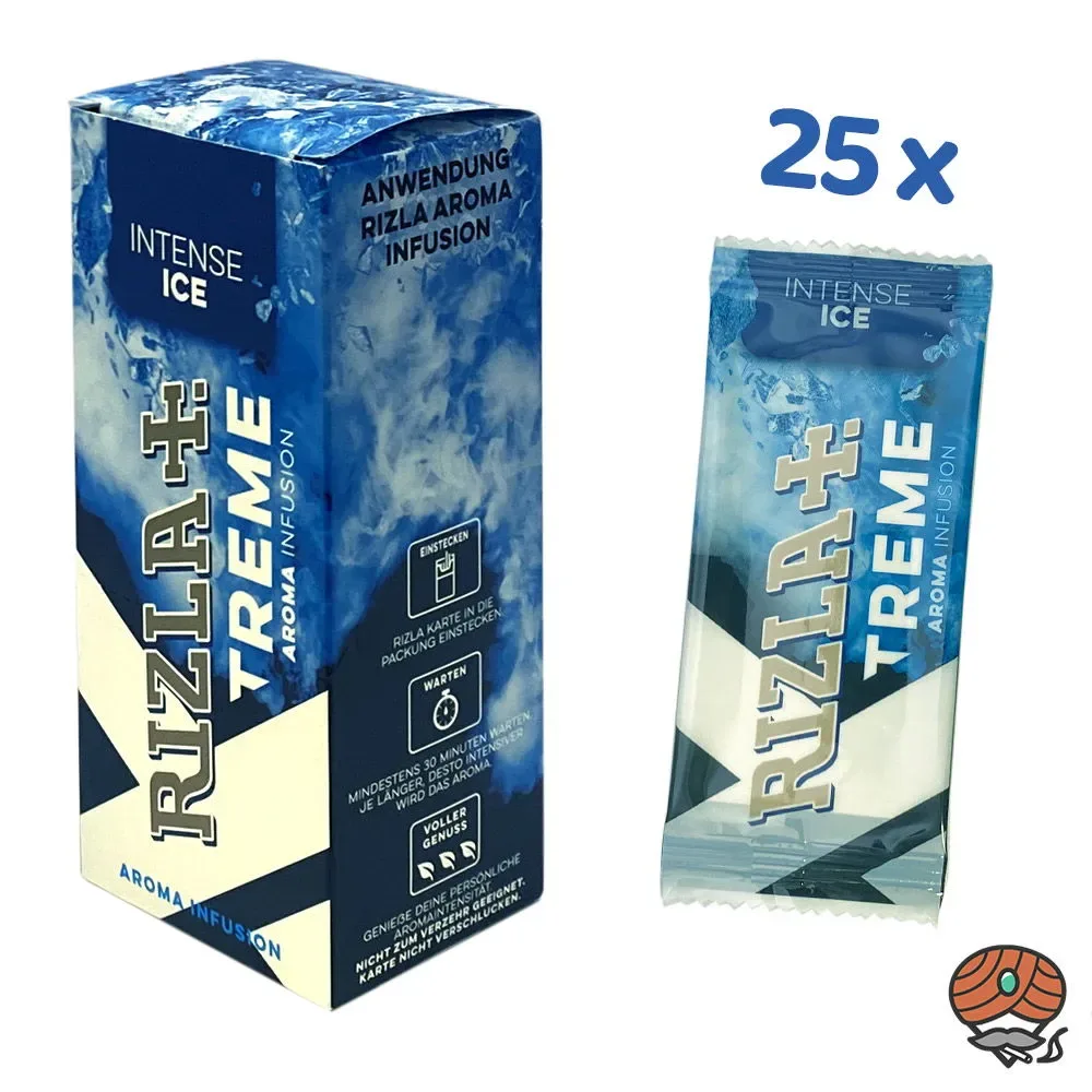 25x Aromakarte Rizla+ INTENSE ICE EXTREME Aroma Infusion
