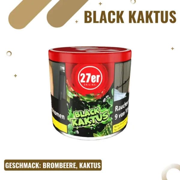 27er Tobacco 200g – Black Kaktus
