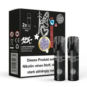2x 187 Strassenbande Einweg Pod – I Love Hamburg – 20mg Nikotinsalz 2ml