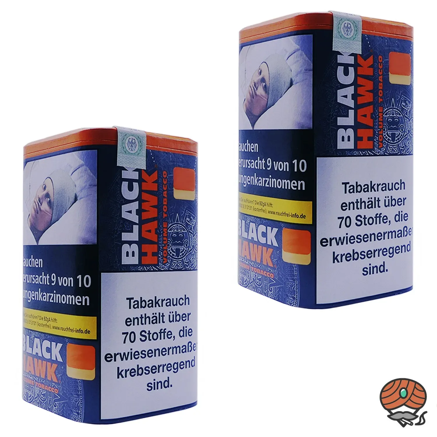 2x Black Hawk Volumentabak Dose à 90g