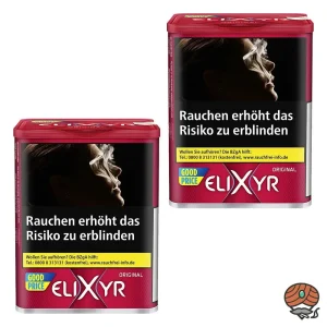 2x Elixyr Red / Rot Tabak / Feinschnitt-Tabak / Zigarettentabak Dose à 102g