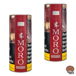 2x Moro Red/Rot Premium Feinschnitt / Zigarettentabak 260g Dose