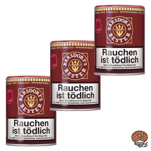 3x Käpt´n Barsdorf´s Bester Red Cherry Pfeifentabak Dose à 160g