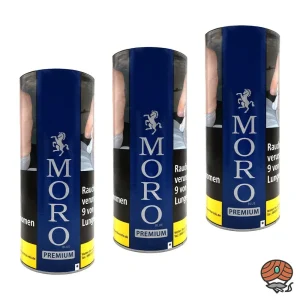 3x Moro Blau PREMIUM Feinschnitt-Tabak Dose à 260g