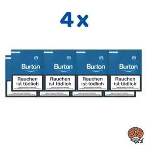 4 Stangen Burton Blau (ehem. White) Filterzigarillos (25 Stück/ Schachtel)