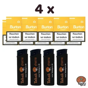 4 Stangen Burton Gold Filter Zigarillos 20 Schachteln à 17 Stück