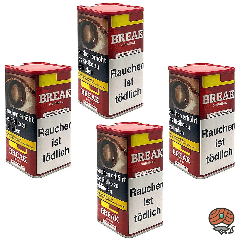 4x Break Original Volumentabak / Tabak XXL Dose à 85g