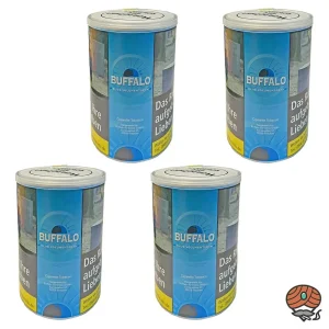 4x Buffalo Blue / Blau Volumentabak Dose à 75g