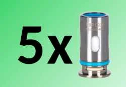 5 x Aspire BP Coils Ersatzverdampfer 0,17 Ohm für BP60, BP80, Finixx, Onixx