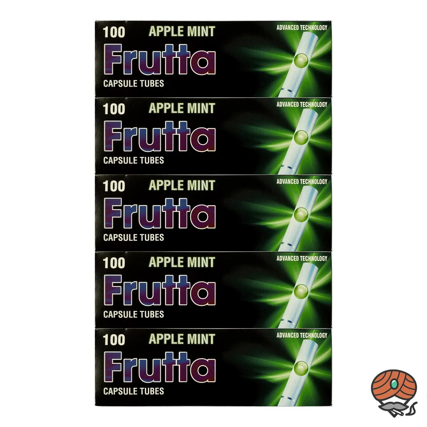 5 x Frutta Apple Mint / Apfel Minze Click-Zigarettenhülsen