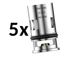 5 x Voopoo PnP VM6 Coil DL Mesh 0,15 Ohm für Drag X, Vinci, Argus, alle PnP Modelle