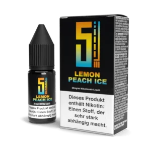5EL - Lemon Peach Ice - Nikotinsalz Liquid