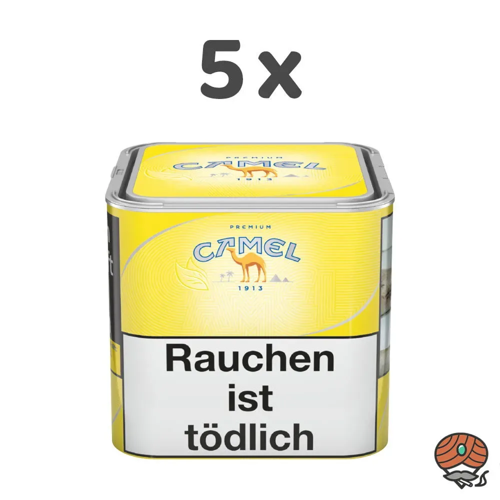 5x Camel Yellow Feinschnitttabak Dose à 56g