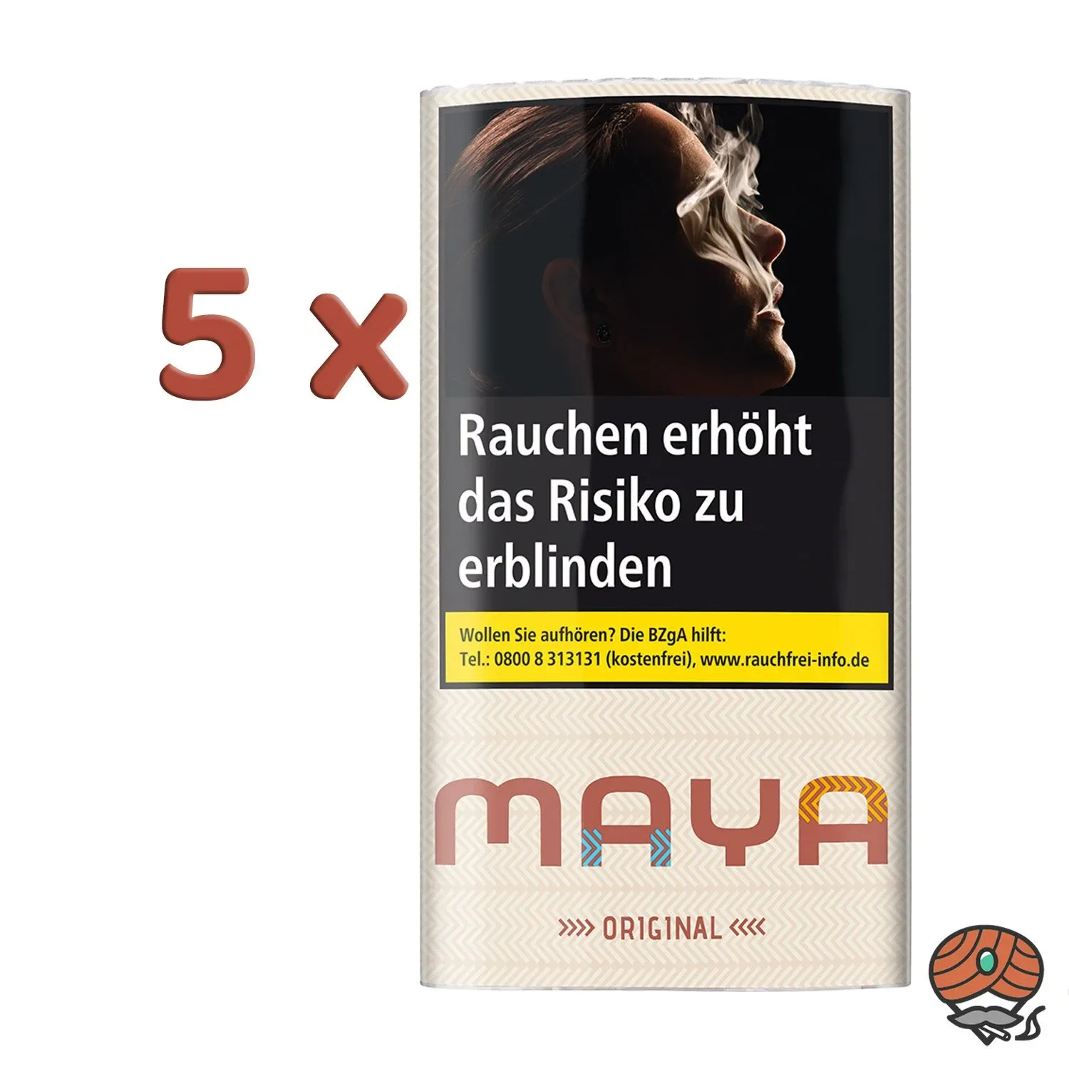 5x Maya Original (Red) Drehtabak Zigarettentabak 30g