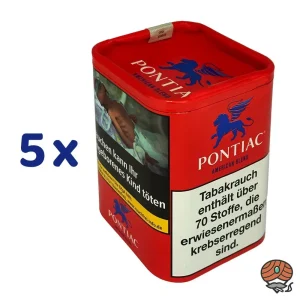 5x Pontiac American Blend Zigarettentabak Dose à 120g