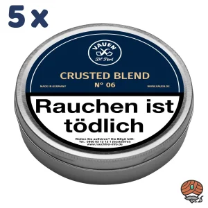 5x VAUEN Pfeifentabak N° 06 Crusted Blend Dose à 50g