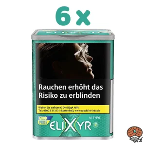 6x Elixyr M-TYPE Tabak Dose à 102g Zigarettentabak