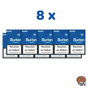 8 Stangen Burton Blue/Blau Filterzigarillos (17 Stück / Schachtel)