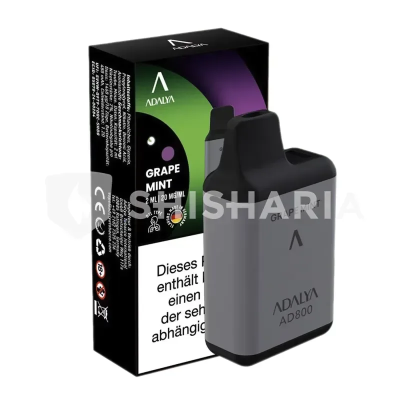 Adalya AD800 Einweg E-Zigarette Vape – Grape Mint