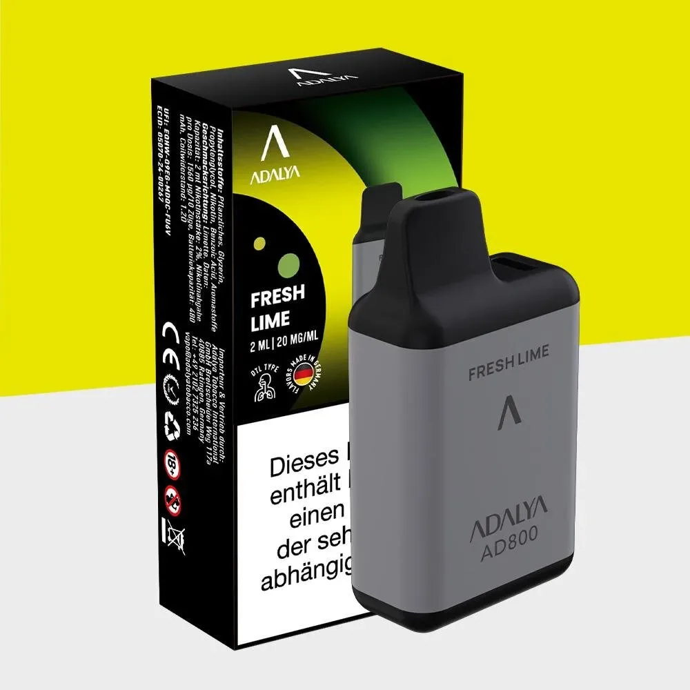 Adalya AD800 – Fresh Lime – Einweg Vape