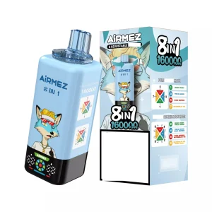 AIRMEZ FOX 160K Züge Einweg E Zigarette Digital Display Wiederaufladbar