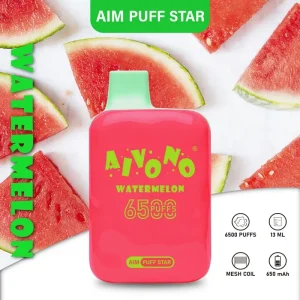 AIVONO AIM PUFFSTAR 6.5K Züge Einweg E Zigarette Wiederaufladbar