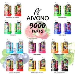 AIVONO AIM XXL 9K Züge Einweg E Zigarette Wiederaufladbar
