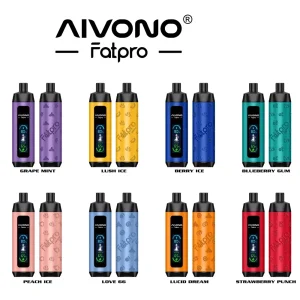 AIVONO Fatpro 22K Züge Einweg E Zigarette Digital Display Wiederaufladbar