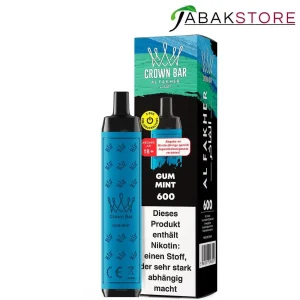 Al Fakher Crown Bar 600 | E-Zigarette | Gum Mint
