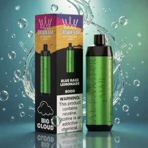 Al Fakher Crown Bar 8000 Puffs 18 ml – Blaue Himbeerlimonade