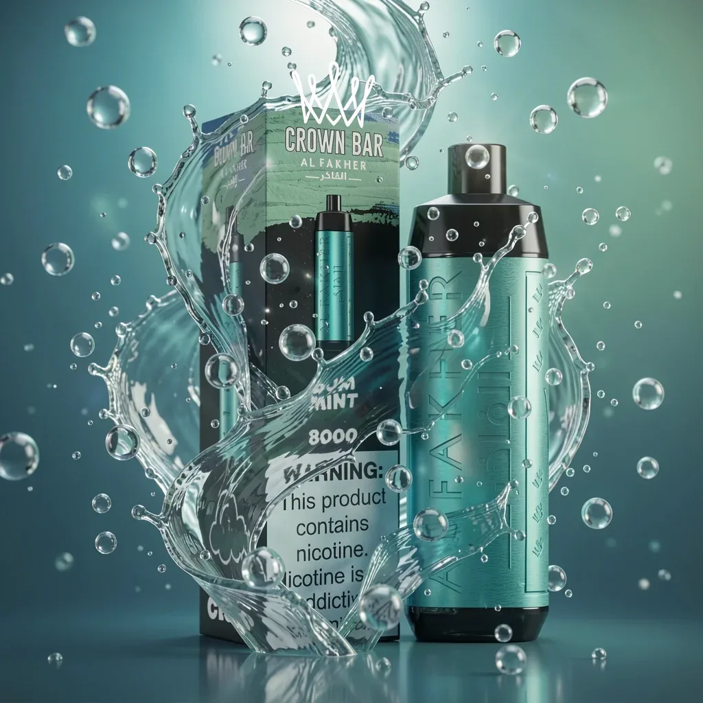 Al Fakher Crown Bar 8000 Puffs 18ml – Kaugummi-Minze
