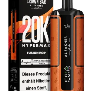 Al Fakher Hypermax 20000 – Fusion Pop – 6mg Nikotingehalt