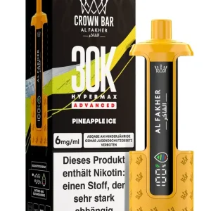 Al Fakher Hypermax Advanced 30K – Pineapple Ice – 6mg Nikotingehalt