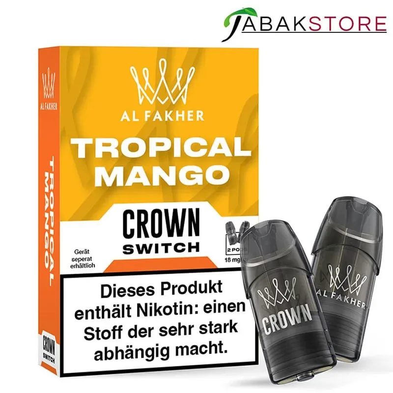Al Fakher Pods | Crown Switch | Tropical Mango | 18mg