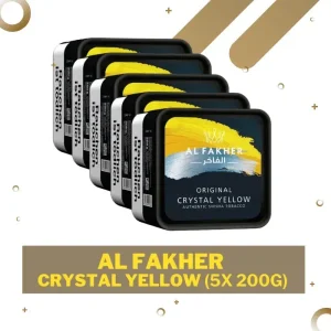 Al Fakher Tobacco 1kg – Crystal Yellow – 5x 200g