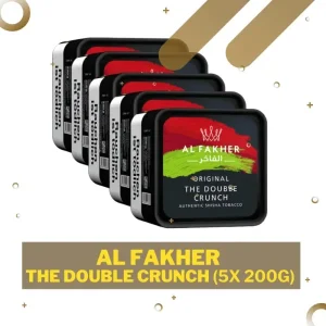 Al Fakher Tobacco 1kg – The Double Crunch – 5x 200g